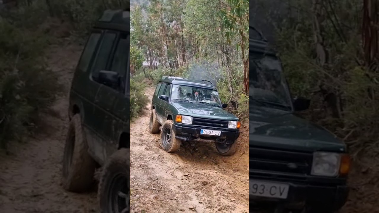 Land Rover Discovery 200 TDI on slippery hill #4x4 #offroad #4wd #landrover