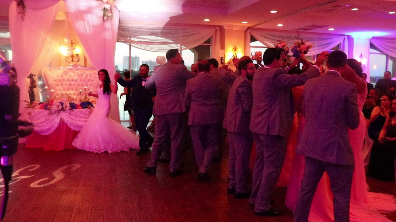 Bridal Party Tunnel Entrance at Egyptian wedding in Daytona Beach