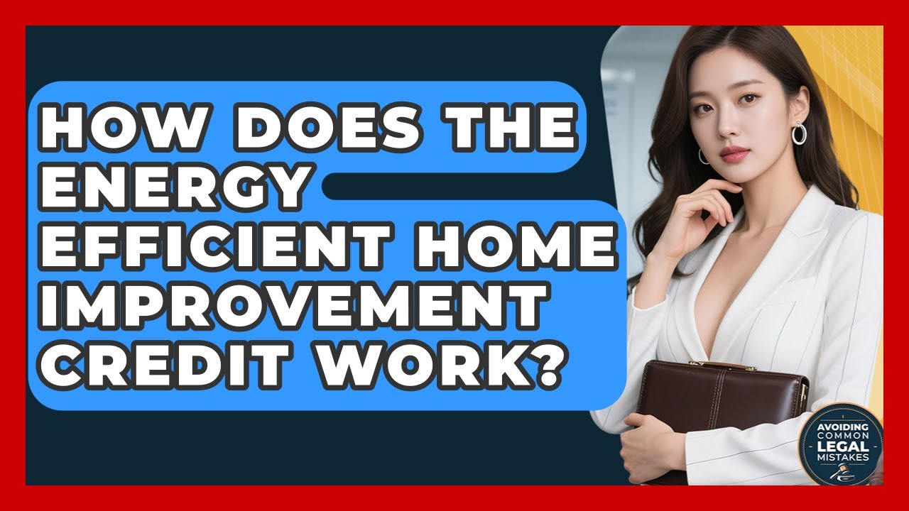 How Does The Energy Efficient Home Improvement Credit Work? - Avoiding Common Legal Mistakes