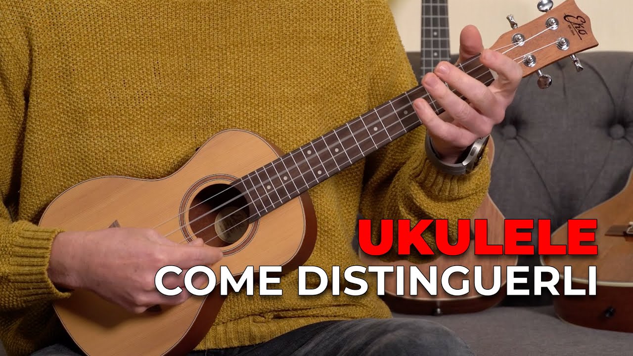 I più comuni tipi di Ukulele: soprano, tenore, concerto e baritono – recensione