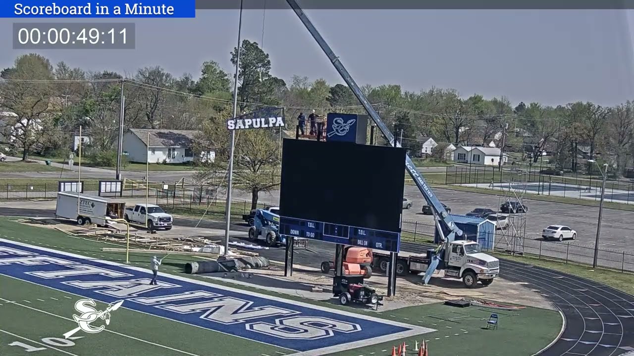 Timelapse: Scoreboard in a Minute