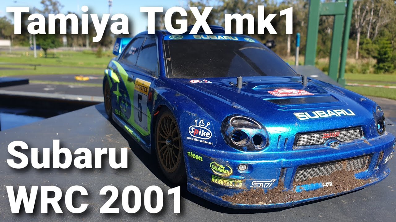 Tamiya TGX mk1 Subaru WRC 2001 at the Bayside RC club FS15LT w/TM-2 exhaust and 2 speed transmission