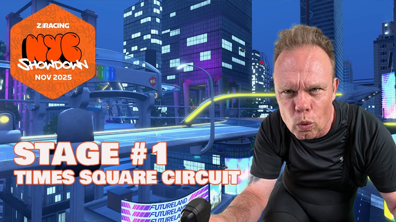 Zwift - ZRacing - Times Square Circuit