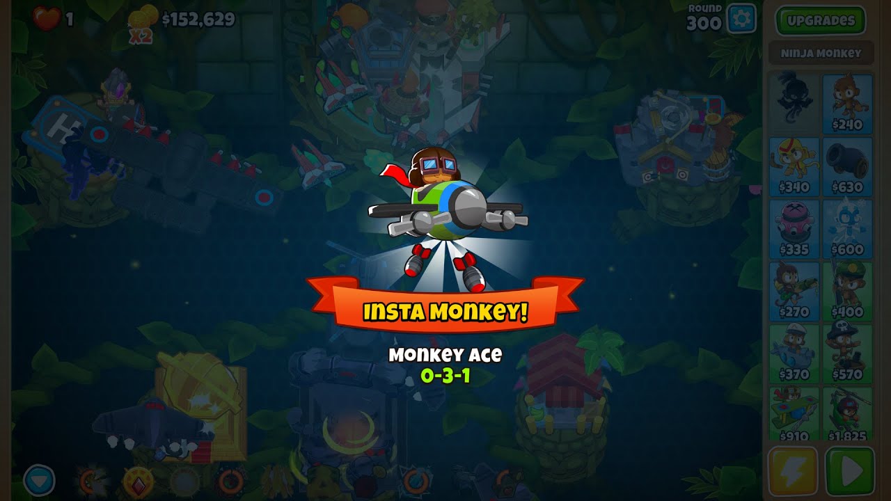 [Bloons Tower Defense 6] ~ Sanctuary Impoppable Round 300 (With Powers)
