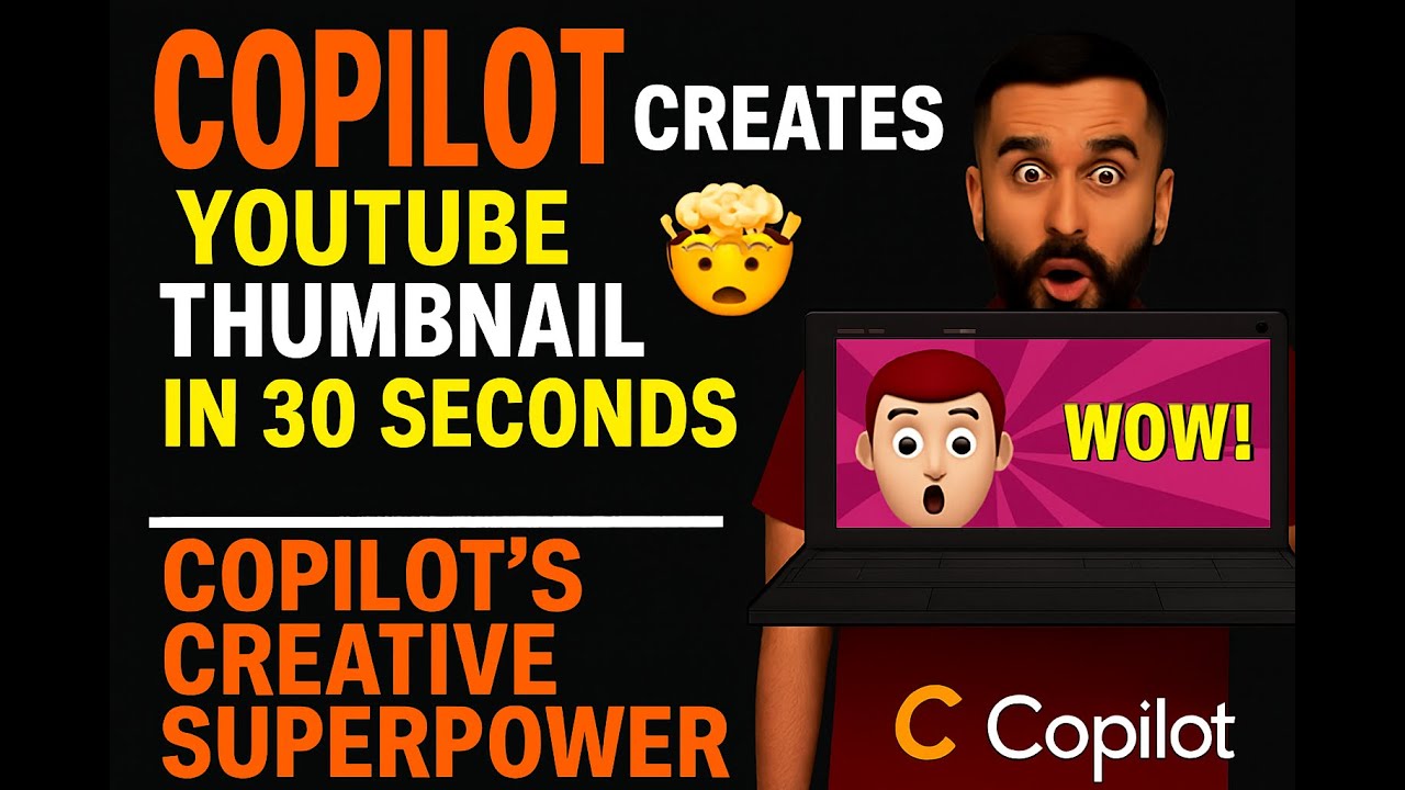 How to Create Thumbnails on YouTube | Copilot AI| AI Microsoft Copilot!