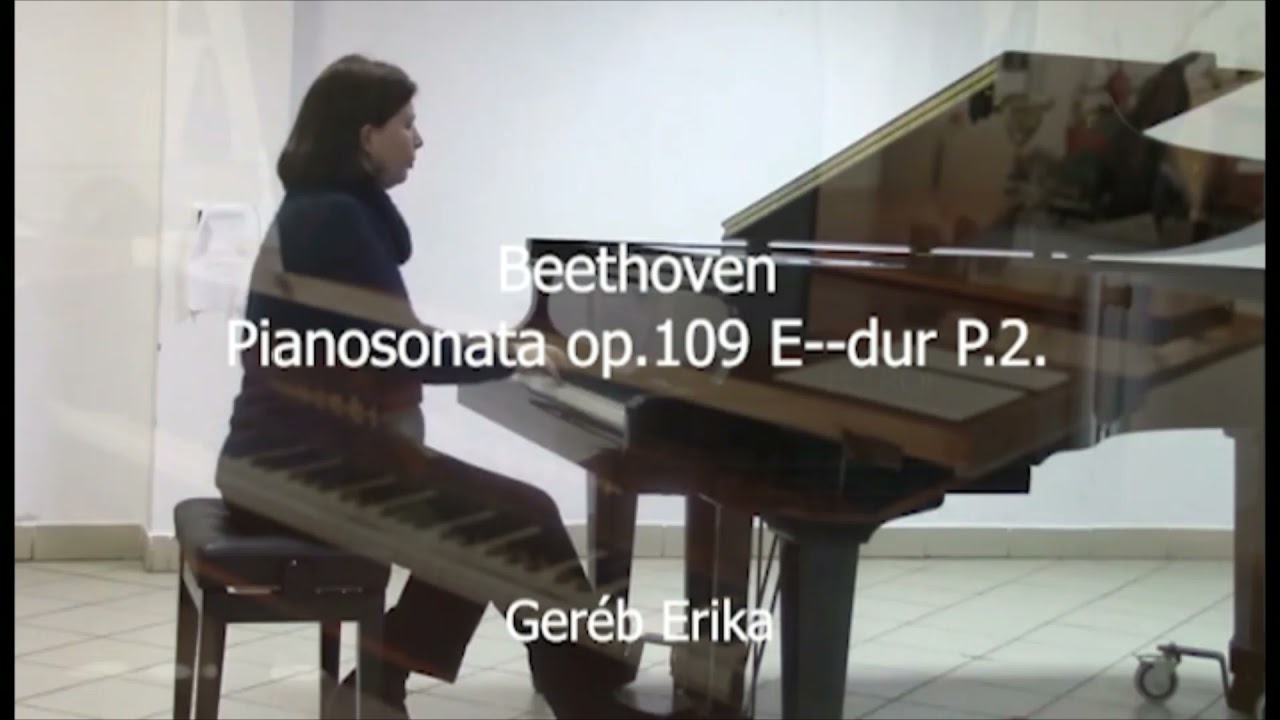 Beethoven : Pianosonata op.109 E-major p.2