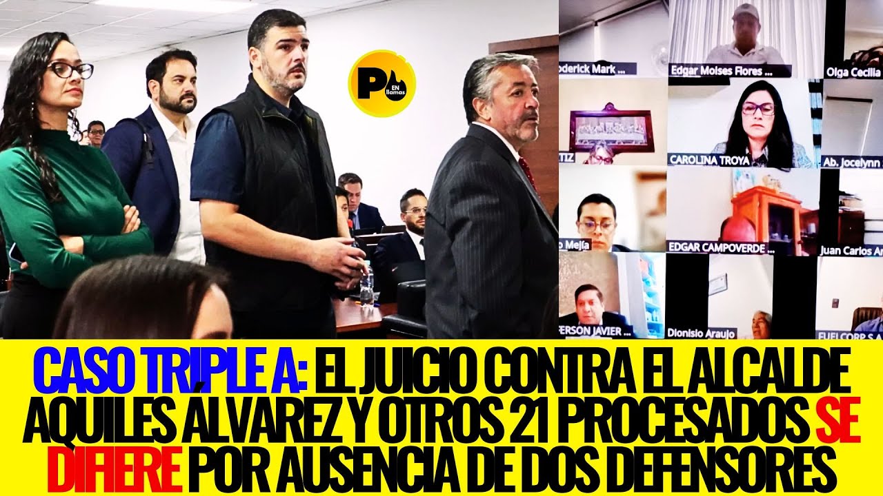 Caso Triple A: El juicio contra el alcalde Aquiles &Aacute;lvarez y otros 21 procesados se difiere por ause