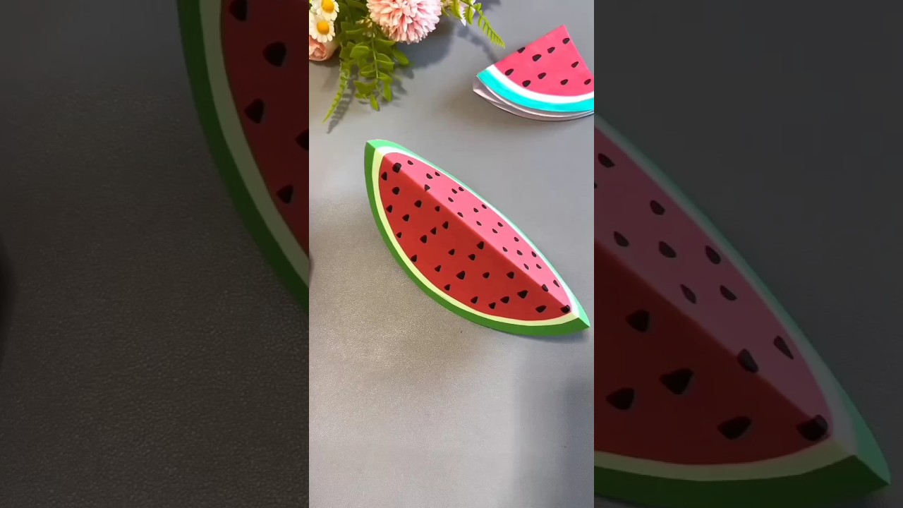 Paper watermelon making