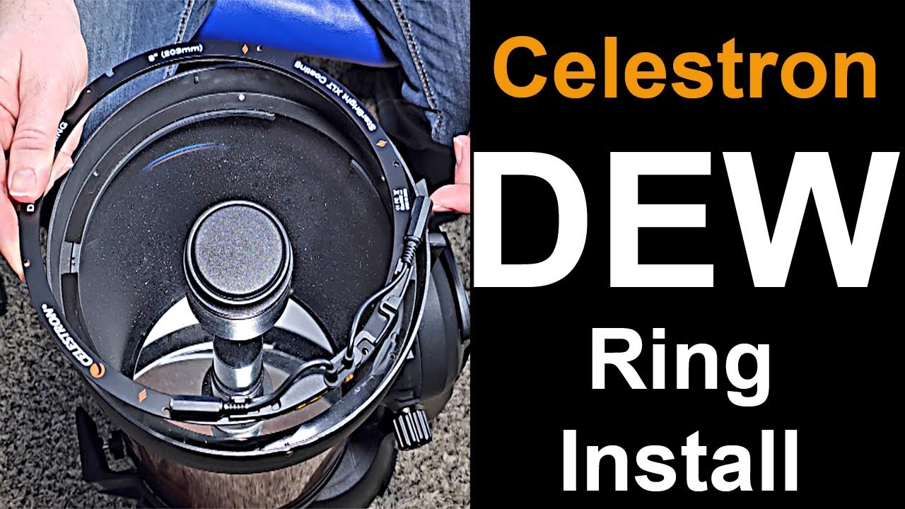 Демонстрация установки кольца-обогревателя Celestron Dew! Установите кольцо-обогреватель Nexstar ...