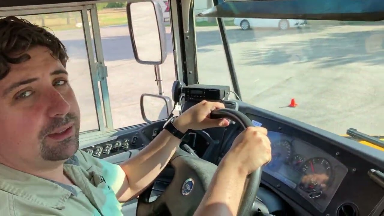 Offset park bus maneuvers