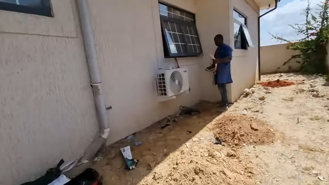 SE3 PT3 || CHECK OUT THE OUT DOOR UNIT || Building in Ghana