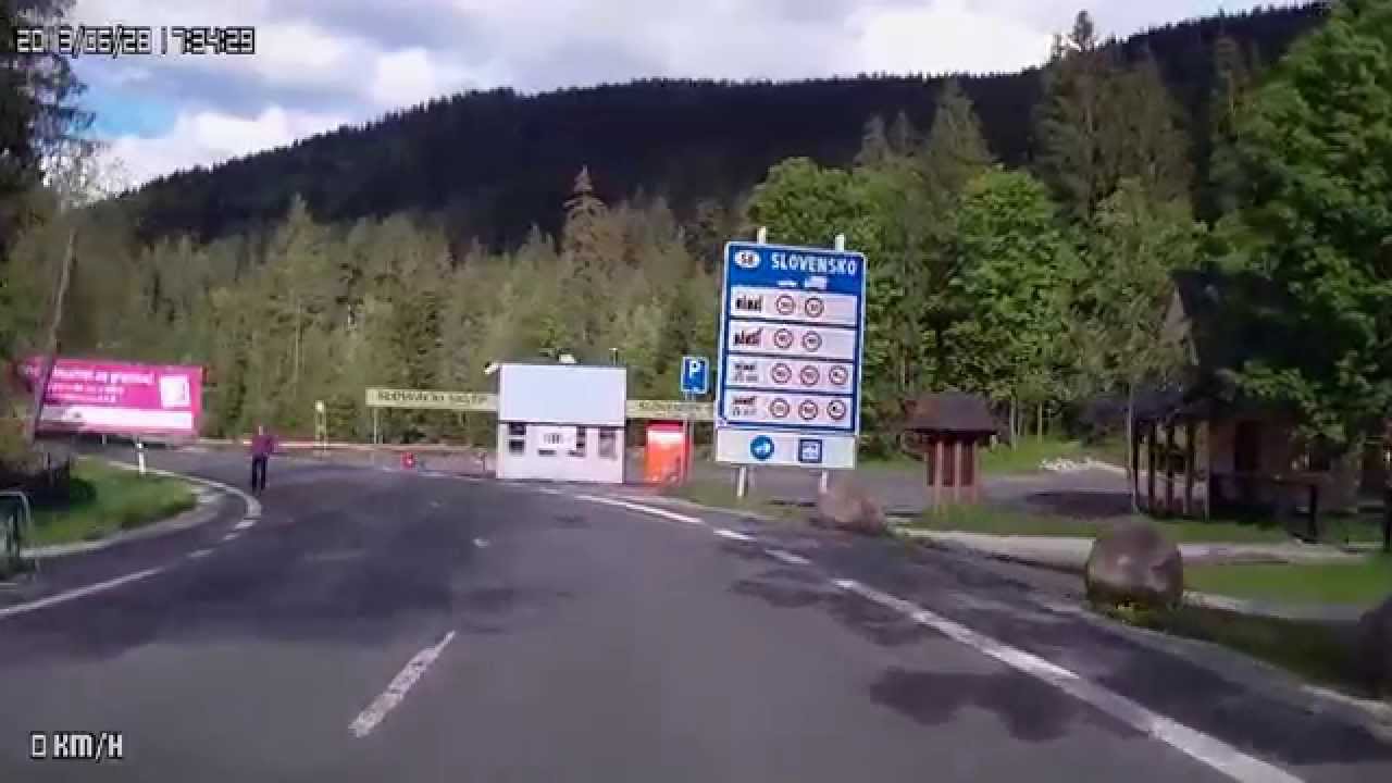 Wjazd na Słowację , rejestartor jazdy FX212