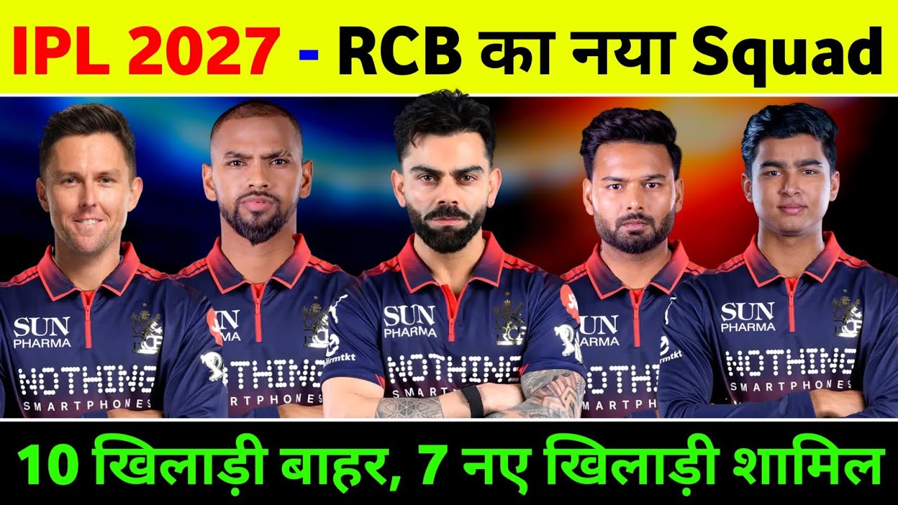 Rcb Squad 2027 - Rcb Released Players 2027 | IPL 2027 Rcb Target Players | Rcb Team 2027
