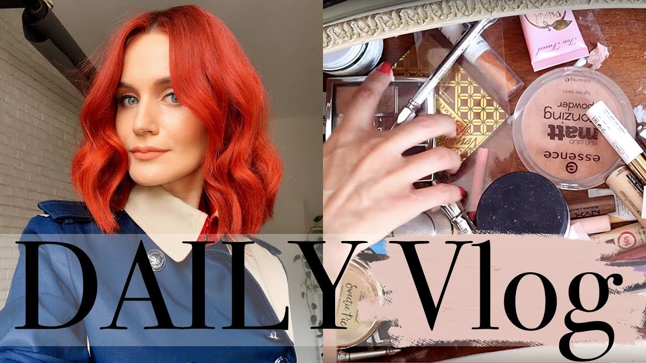 Daily vlog | Curatenie de primavara in colectia de cosmetice, o sedinta foto si-o coafura noua