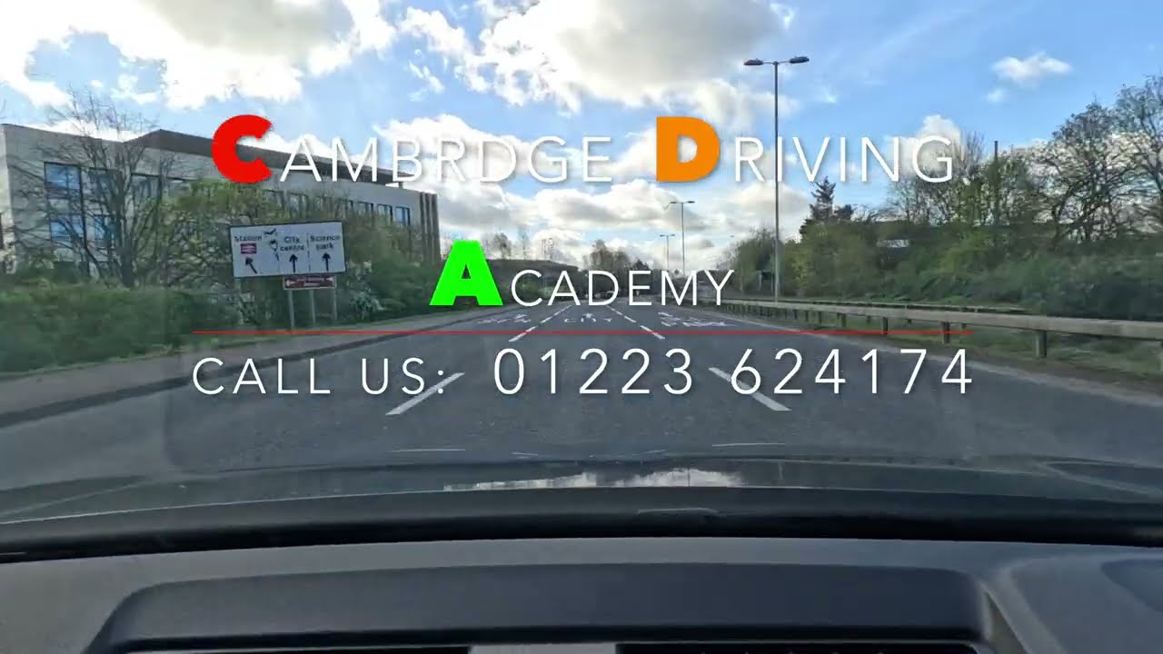 Driving from Milton village to Cambridge / MILTON Roundabout 2nd Exit / City