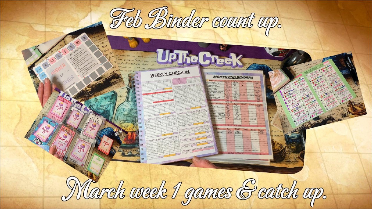 Feb binder count up, March week 1 games and catch up