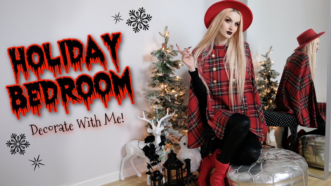 HOLIDAY BEDROOM DECORATE WITH ME!!!