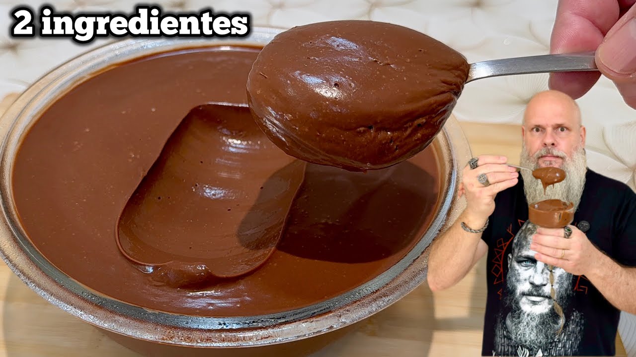 Mousse de Chocolate com 2 Ingredientes sem Fogão