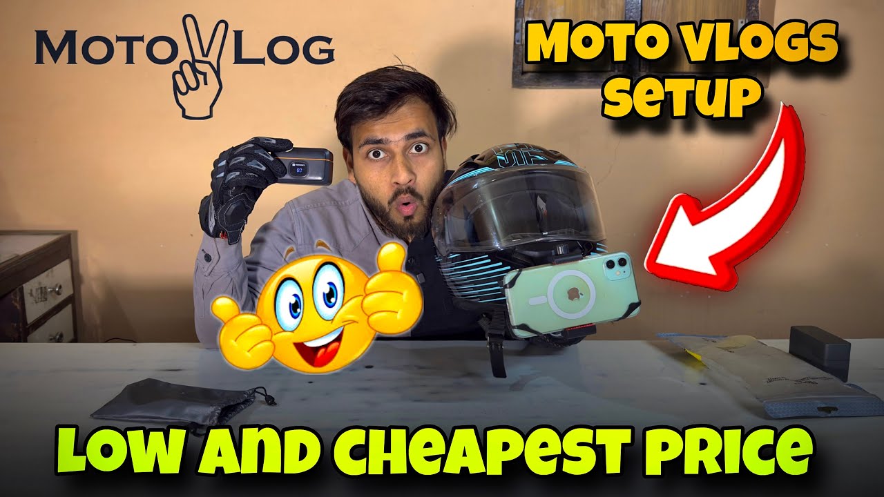 Moto vlogging setup Low and cheapest price me 😍 | Mobile 📱 motovlog setup With mic Ready 😃