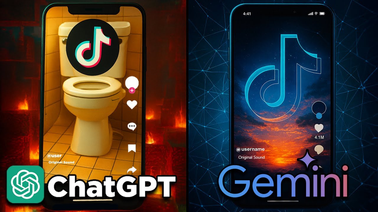 ChatGPT против Gemini: ИИ создают TikTok с нуля!