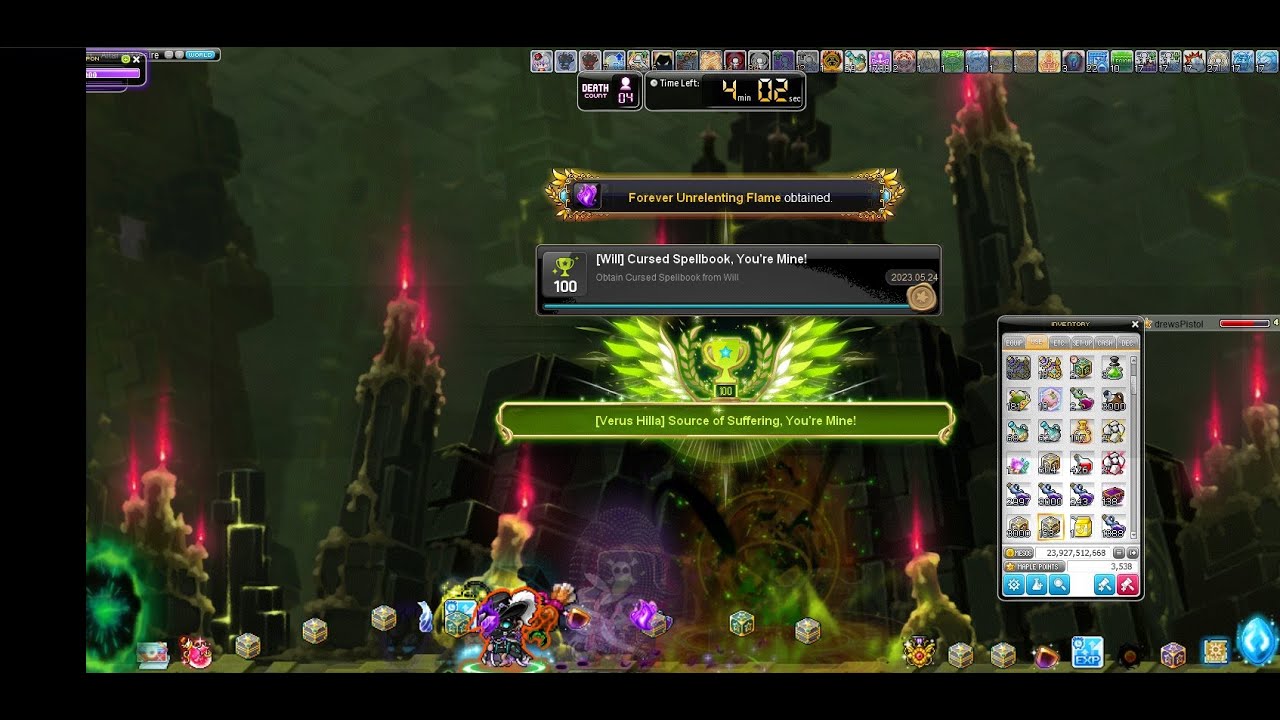Maplestory - 6th Job Corsair vs. Verus Hilla, SoS Obtained