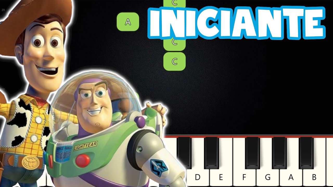 Amigo Estou Aqui - Toy Story | Piano e Teclado Iniciante Nível Fácil | Tutorial