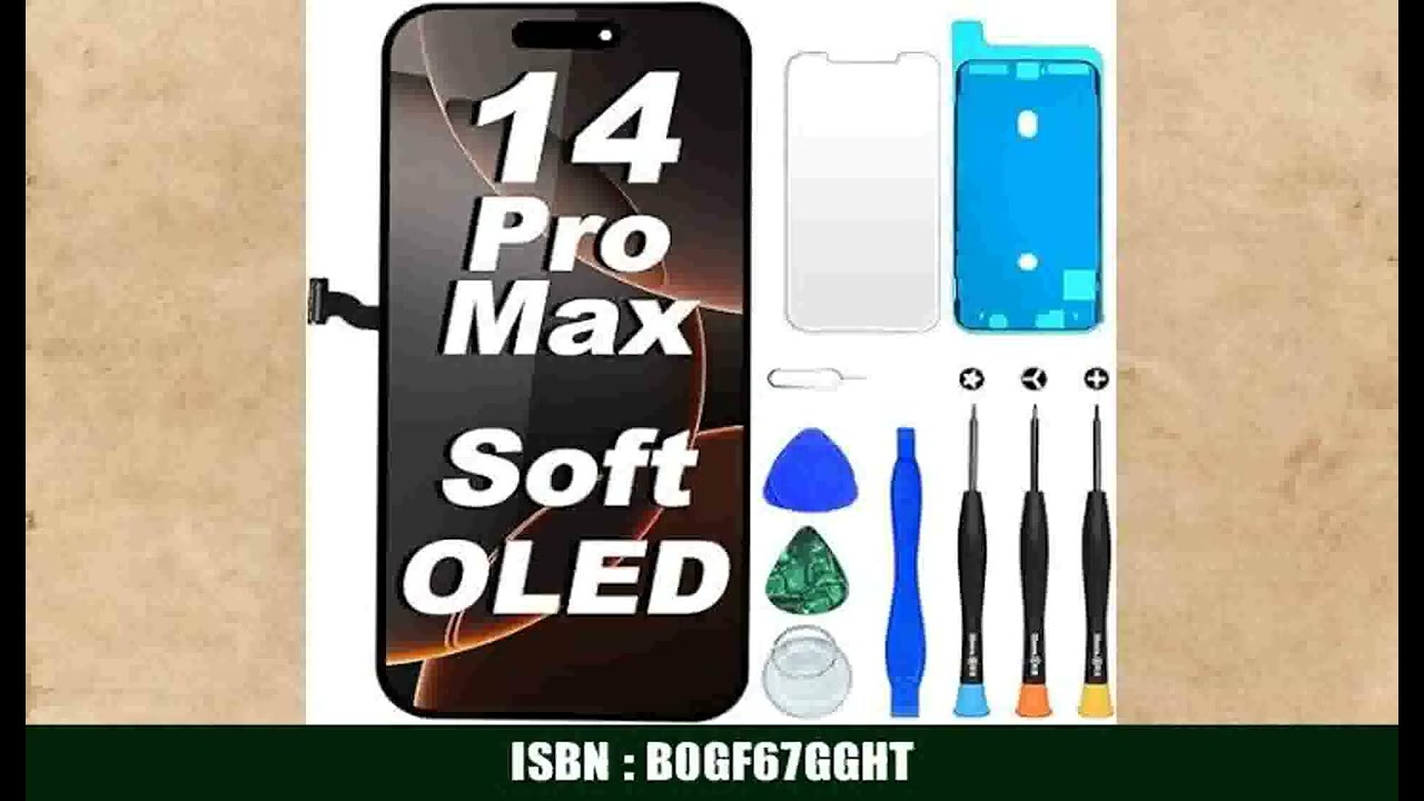 DIGI4U Soft OLED fÃ¼r iPhone 14 Pro Max Display, 6.7 Zoll Bildschirm Ersatz Truetone FHD COP