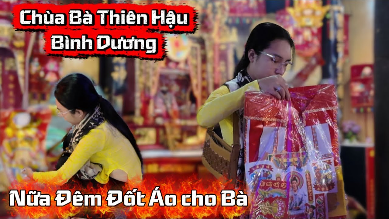 Chùa bà Thiên Hậu - Bình Dương - Bội Nhi đi xin Lộc đầu năm 