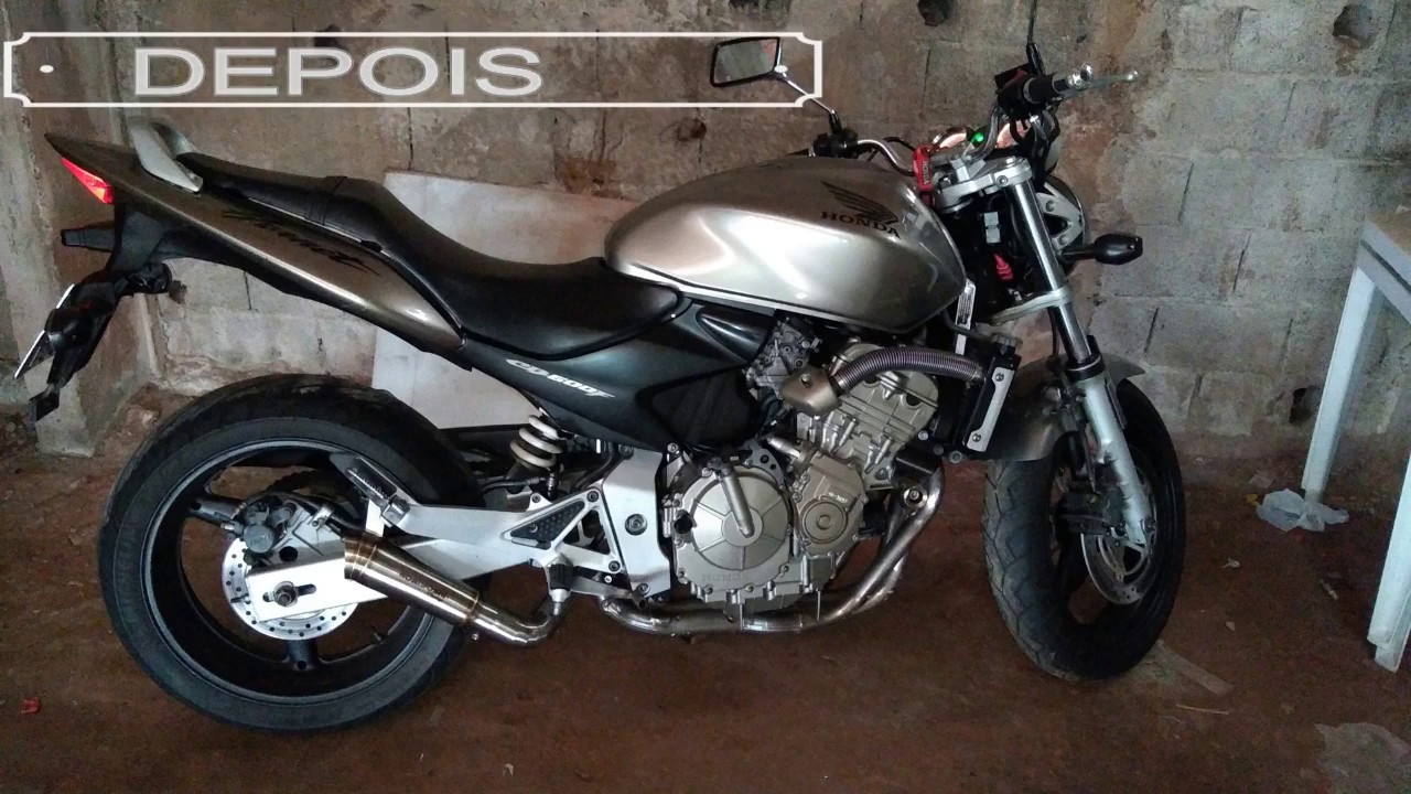 Novo escape hornet carburada