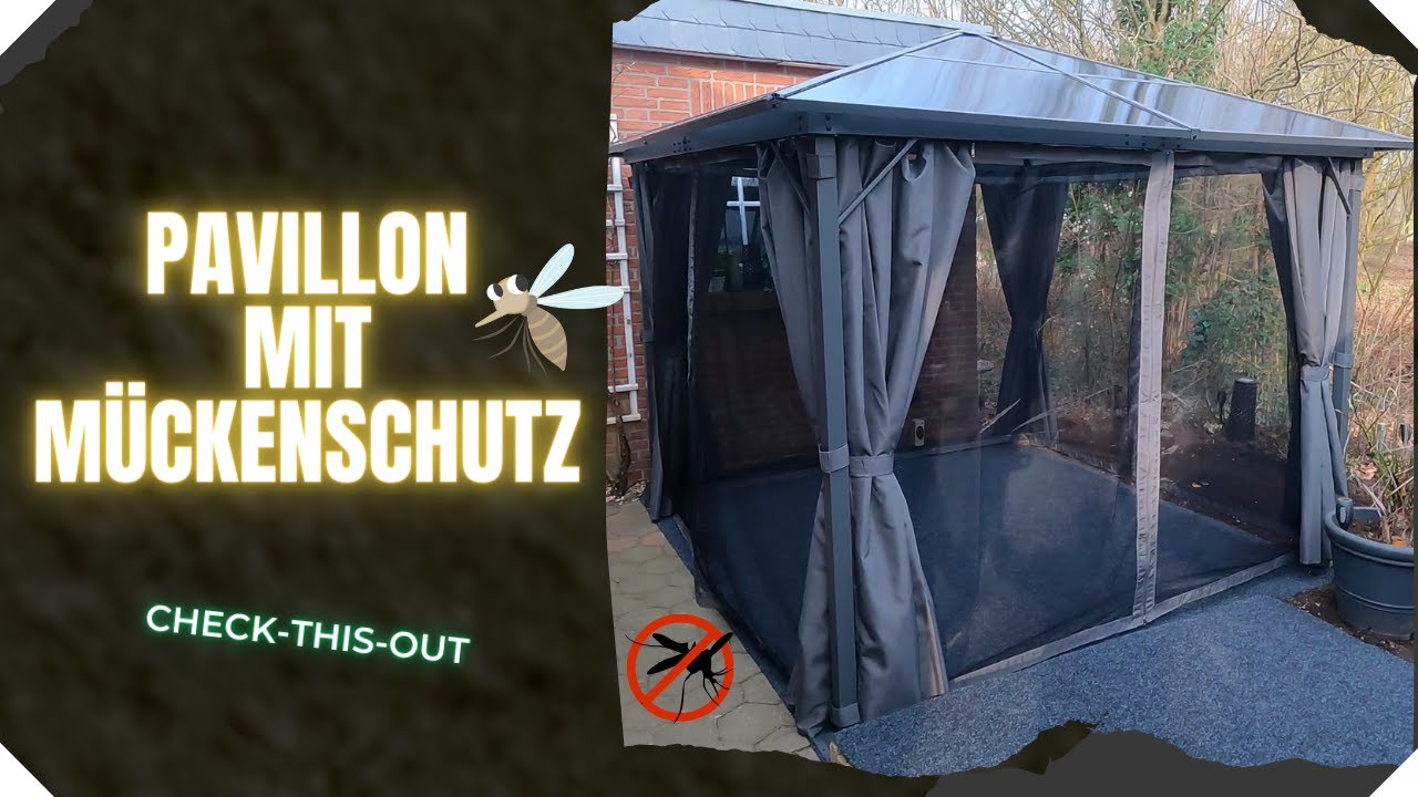 Pavillon mit Mückenschutz