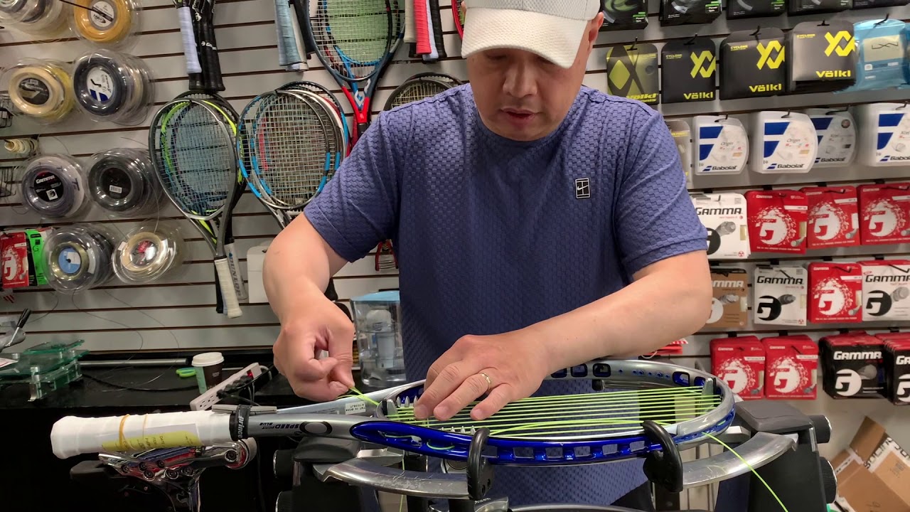 HOW TO STRING PRINCE SPEED PORT O3 TENNIS RACKET