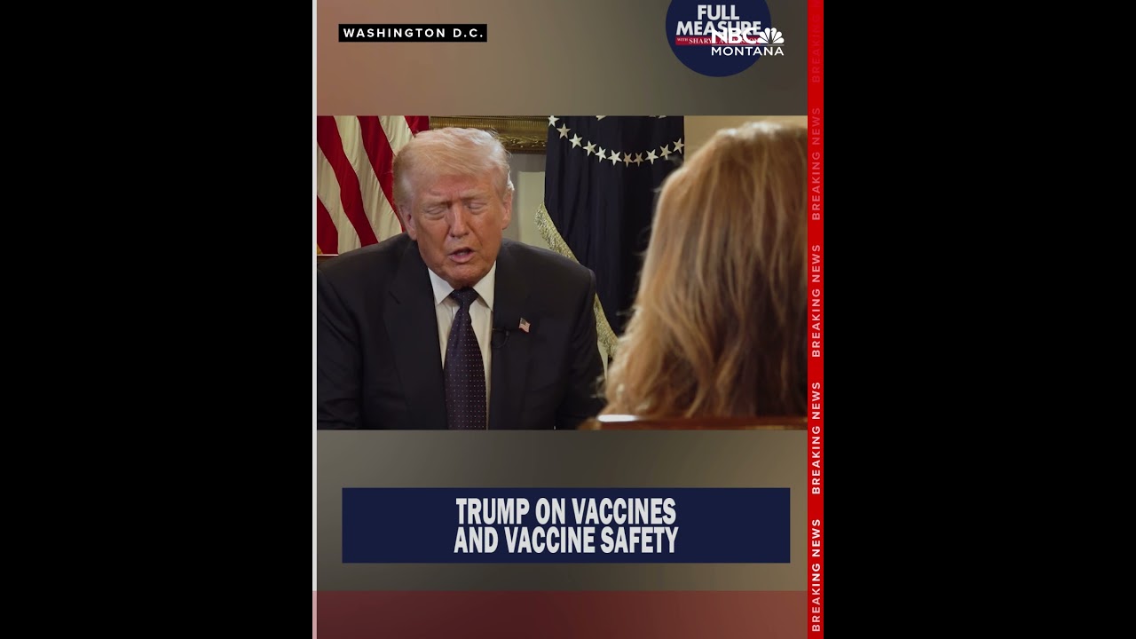 Президент Дональд Трамп высказался о вакцинах и безопасности вакцин.