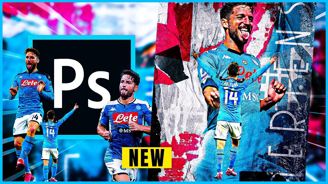 How to Make AN ABSTRACT MERTENS Football Poster (PHOTOSHOP)