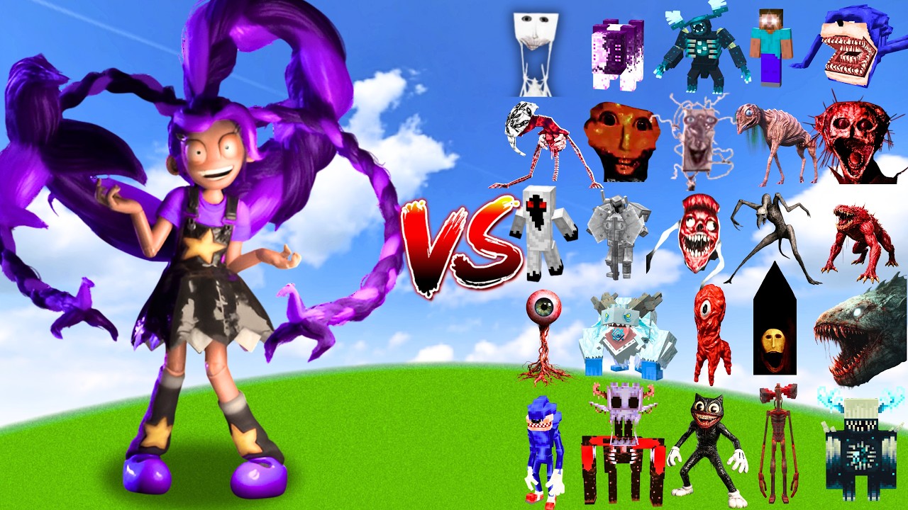 Lily Lovebraids vs All New Minecraft Bosses | Minecraft Mob Battle