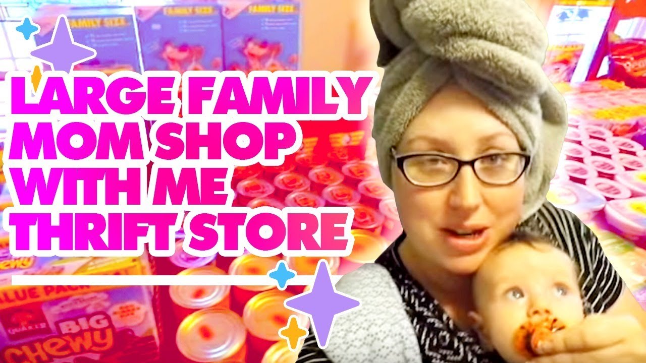 Large Family Mom Shop with Me Thrift Store | + Sharp Shopper Discount Grocery Outlet Haul