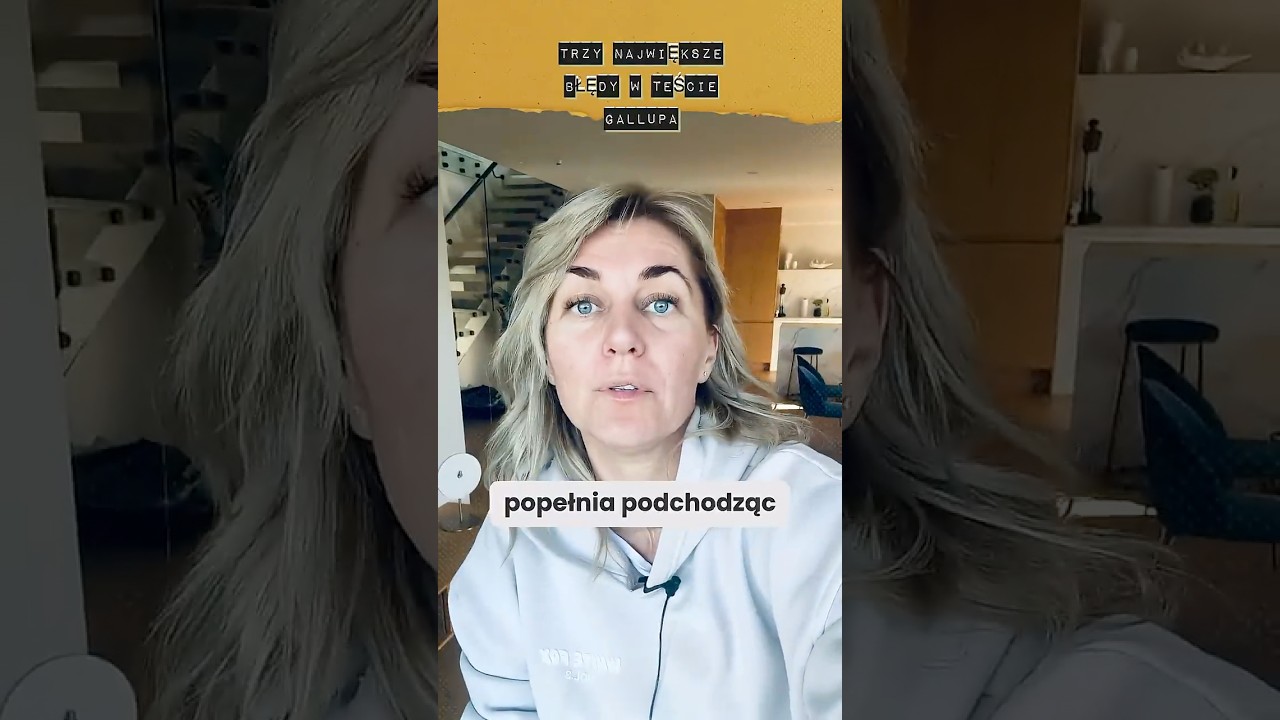 3 najczęstsze błędy przy teście Gallupa  i jak ich uniknąć? #testgallupa #mocnestrony #shorts