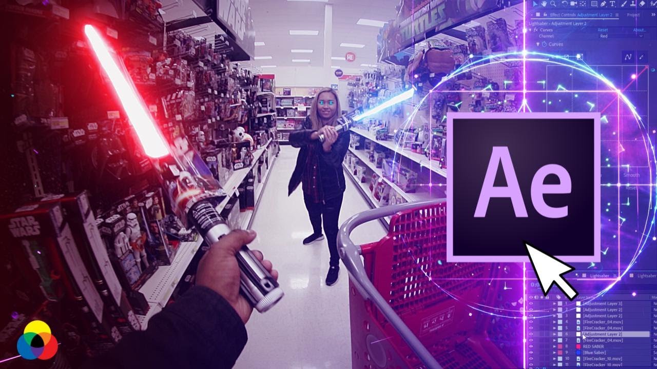 HOW TO MAKE A LIGHTSABER - AFTER EFFECTS VFX TUTORIAL