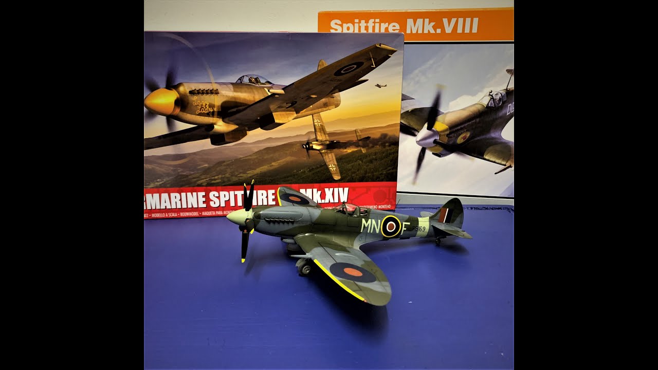 3 Spitfires to make 1: Spitfire Mk.XIVe High-Back Conversion from Eduard and Airfix 1/48 kits