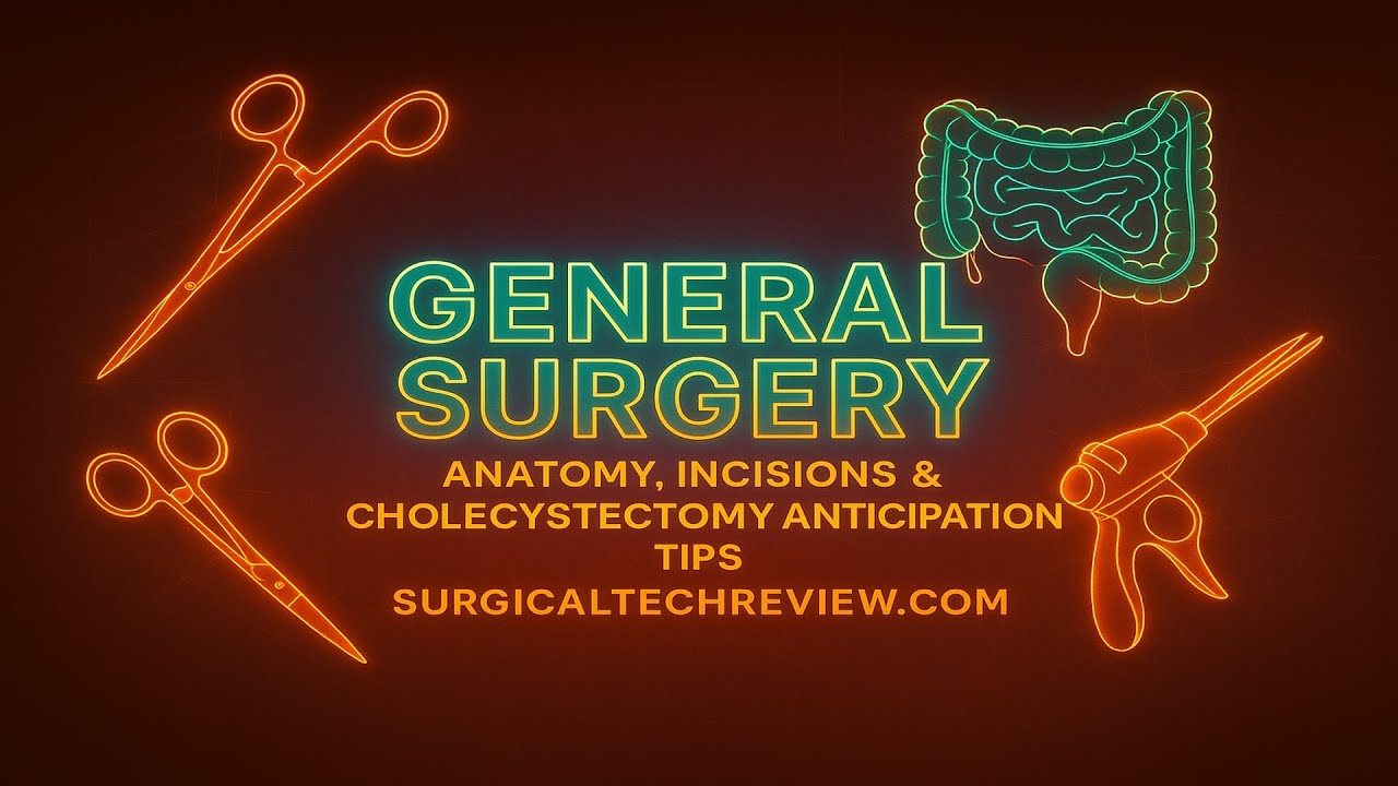 Cholecystectomy | Anatomy, Incisions & Anticipation Tips for Surgical Technologists