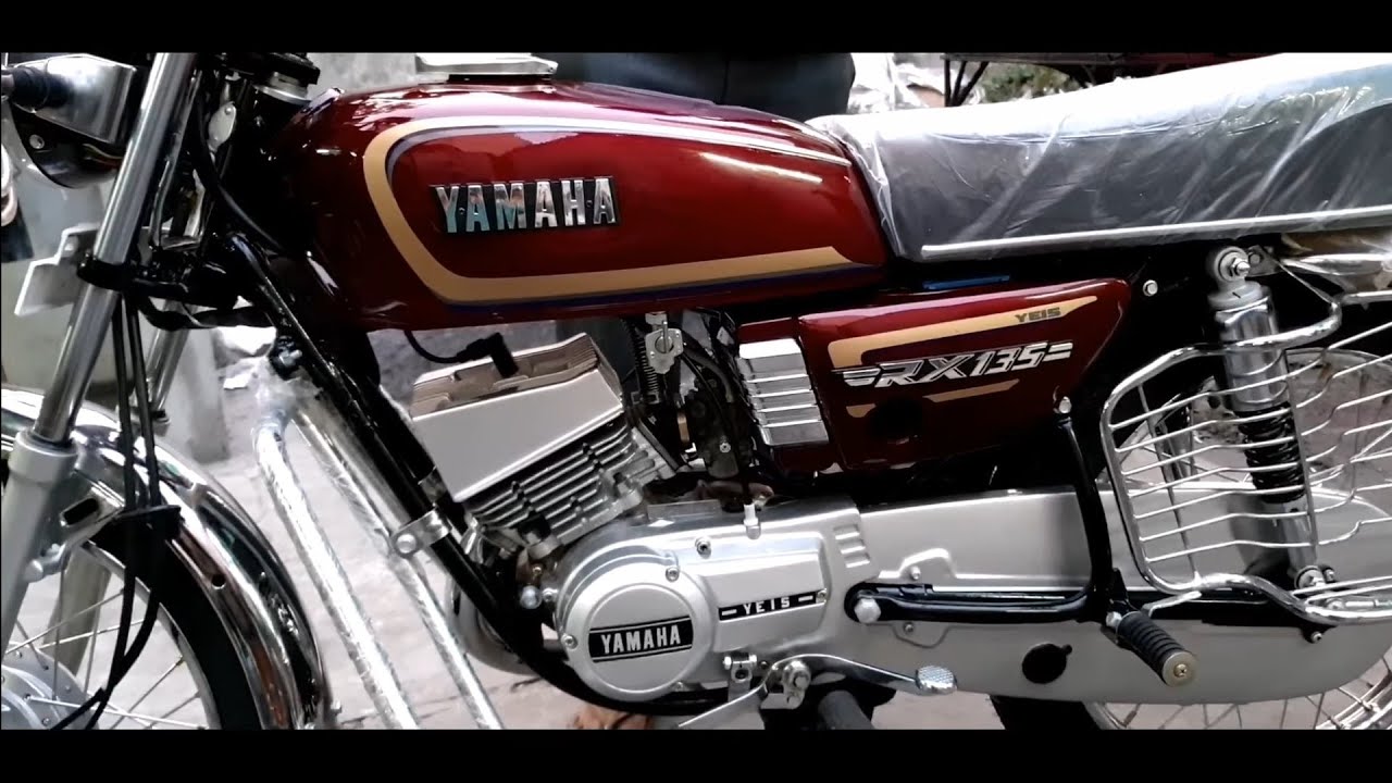 YAMAHA RX 135 Wine Red And Gold Model Modification.