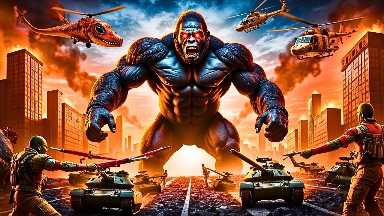 KING KONG and GODZILLA vs  ORCS The Rise Of Military Forces And Titans  King Kong Movie