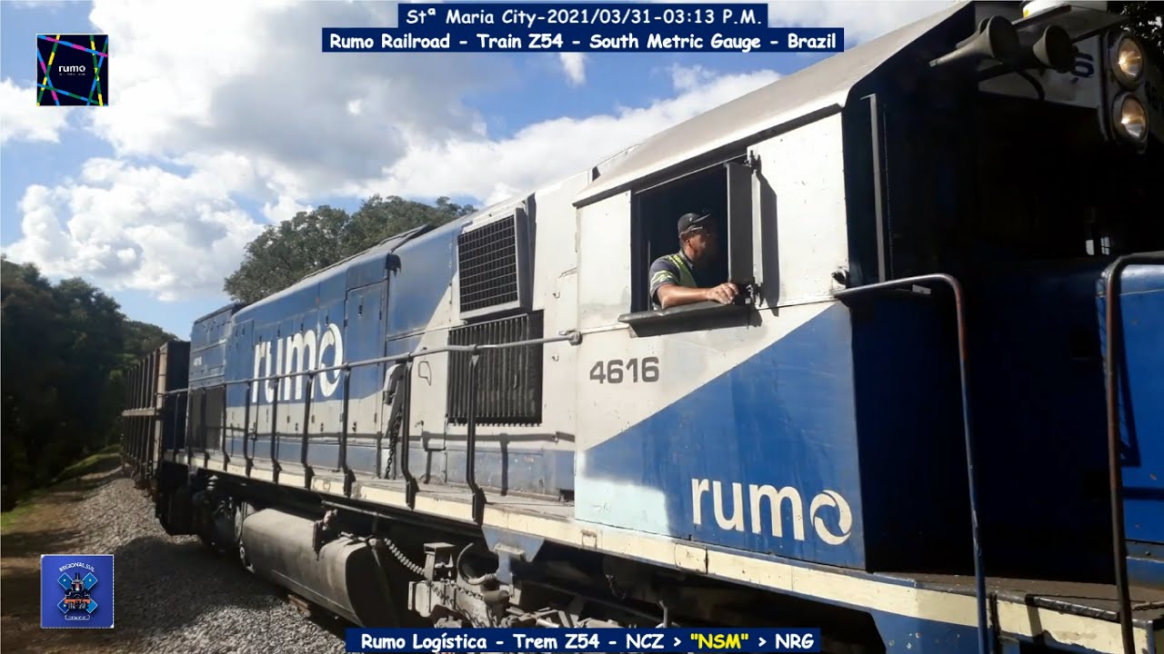 Rumo Railroad &mdash; Train Z54 &mdash; South Metric Gauge &mdash; Santa Maria &mdash; RS &mdash; Brazil