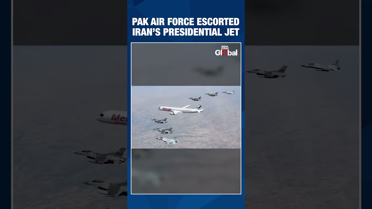 Pakistan Air Force Escorts Iranian Presidential Aircraft In Dramatic Airspace Welcome