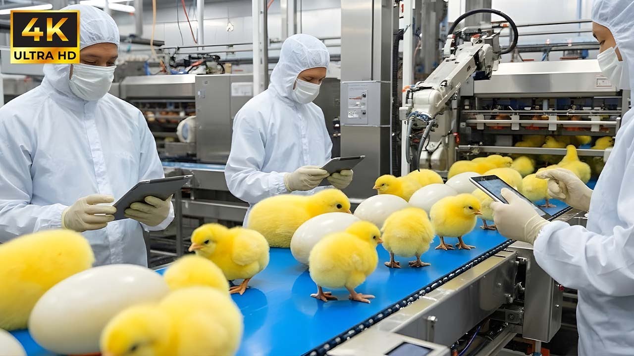 🐓 Inside America's Chicken Industry: High-Tech Egg Hatching, Broiler Growing & Food Production