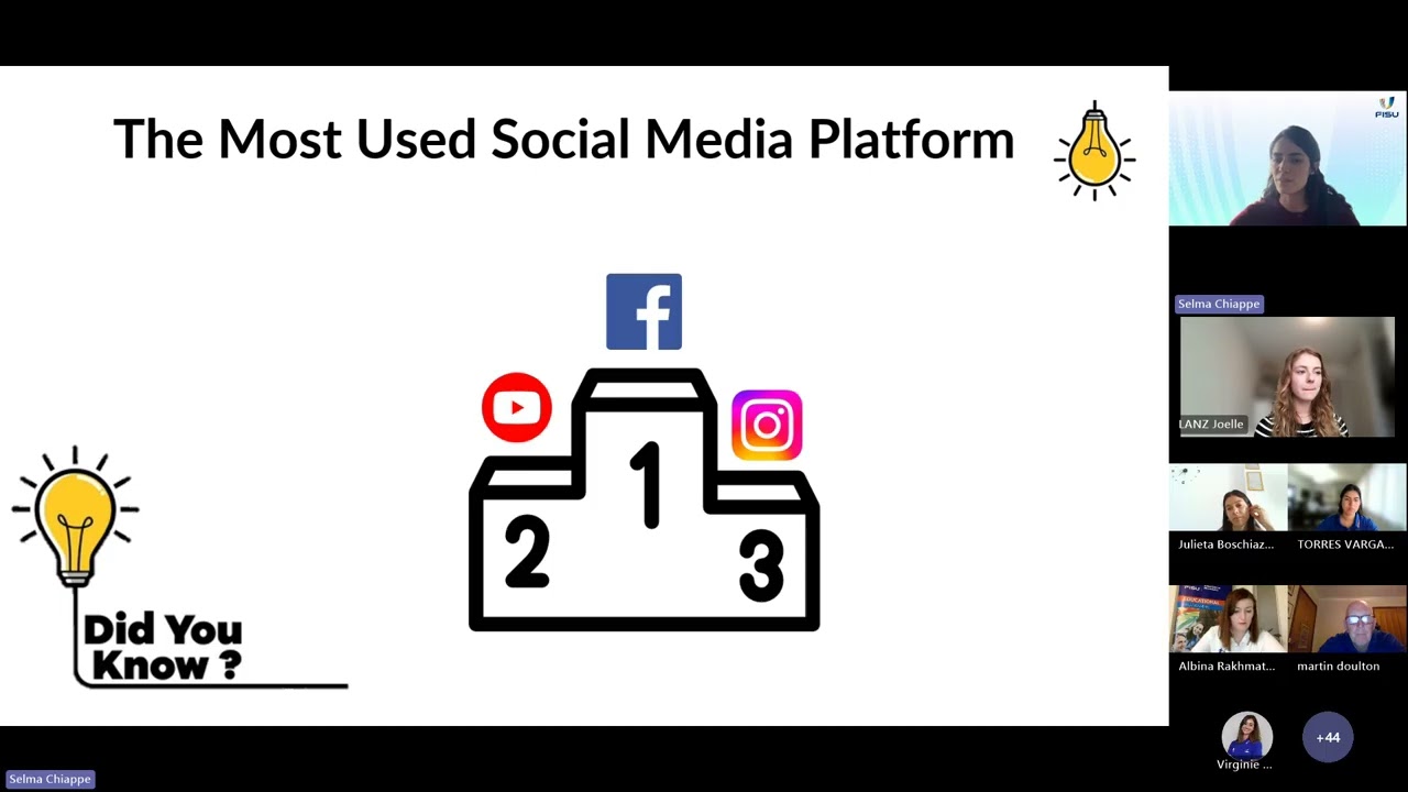 FISU Webinar - Social media management - February session