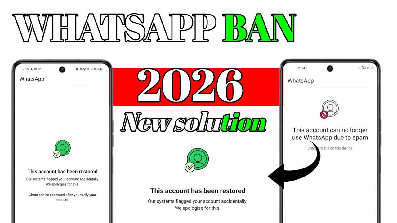 WhatsApp Ban New Solution 2026 | This account cannot be longer use WhatsApp Problem solve 100% work