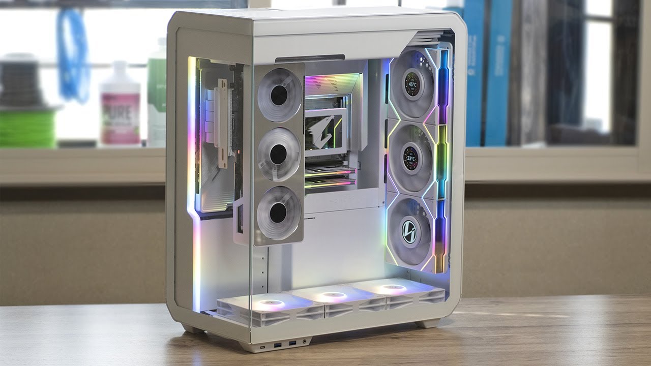 SSUPD Xhuttle White AORUS Stealth Build | Cable-less Tube-less Custom Water Cooling PC