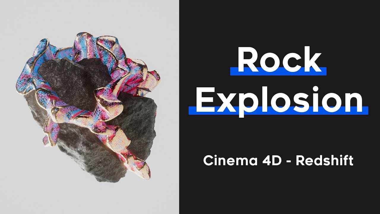 Procedural Rock Explosion NO PLUGINS!! - Cinema 4D/ Redshift