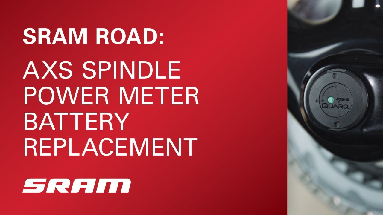 SRAM ROAD: AXS Spindle Power Meter Battery Replacement