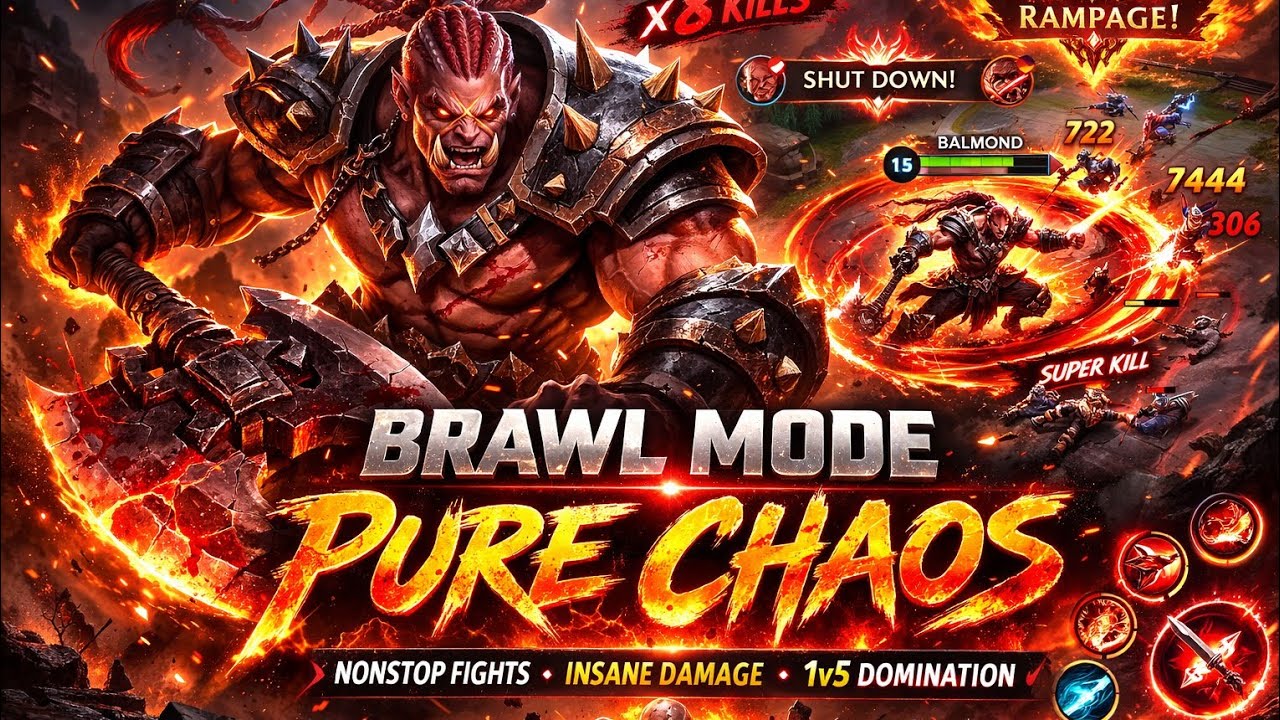 BRAWL MODE IS PURE CHAOS 🔥| Mobile Legends: 5v5 Gameplay  [ FLOHEX GAMING ]